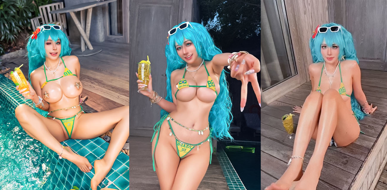 极品福利姬【Byoru】福利视频流出，Cos巴西米库绝美颜值火辣曲线，丰满胸部翘臀尽显